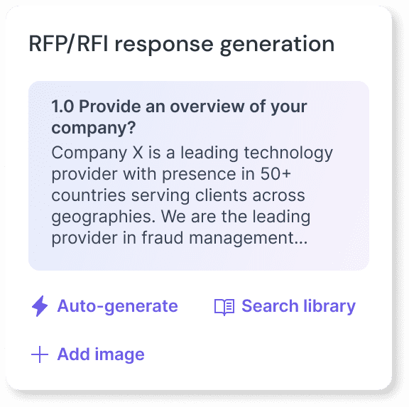 RFP/RFI response