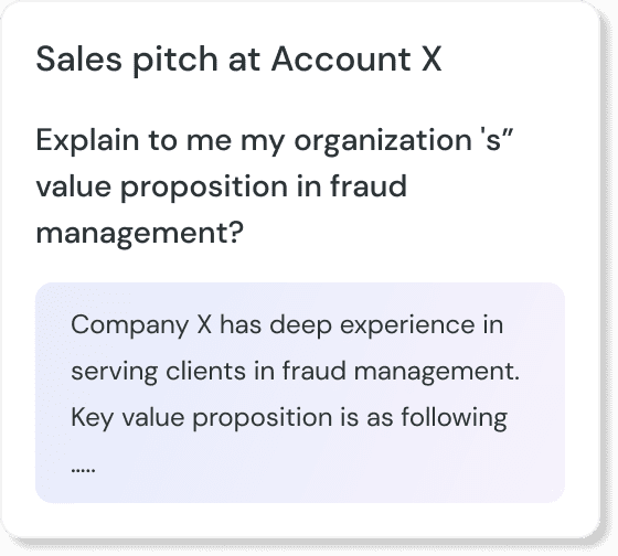 Sales pitch